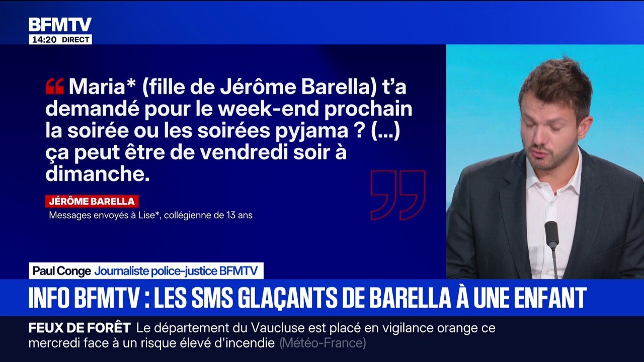 INFO BFMTV. "J'ai droit à une petite photo avec un beau sourire?": les messages glaçants de Jérôme Barella à une enfant