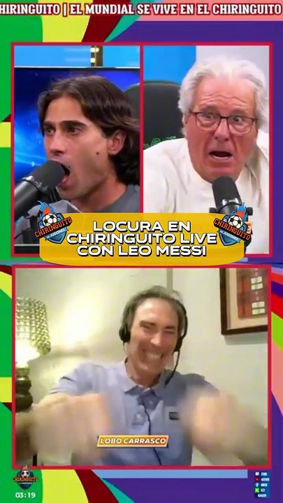 Locura  en Chiringuito Live por Lionel Messi