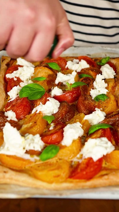 The Perfect Tomato & Mozzarella Tart