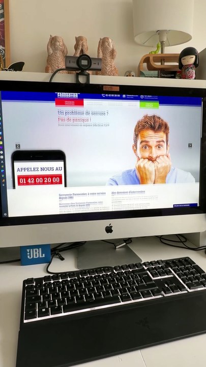 Présentation du site web & SEO SERRURIER PARMENTIER - Devsource