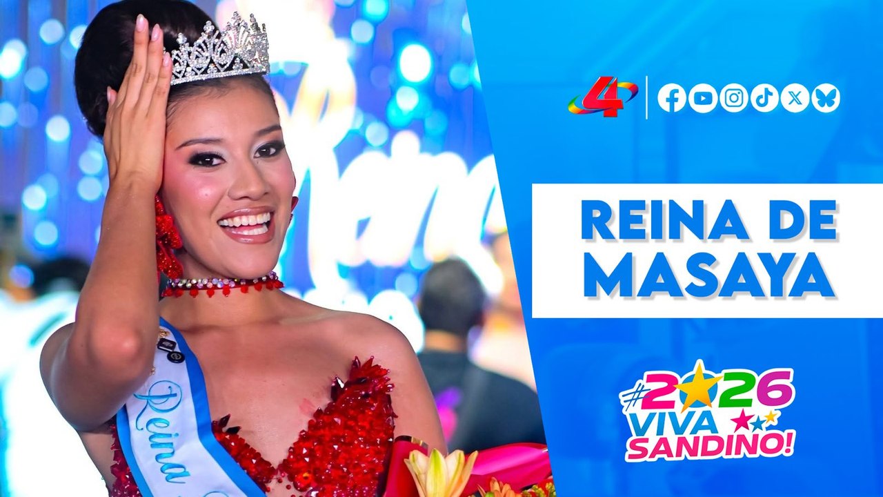 👑 Sharon López es coronada Reina Nicaragua 2026 en representación de Masaya