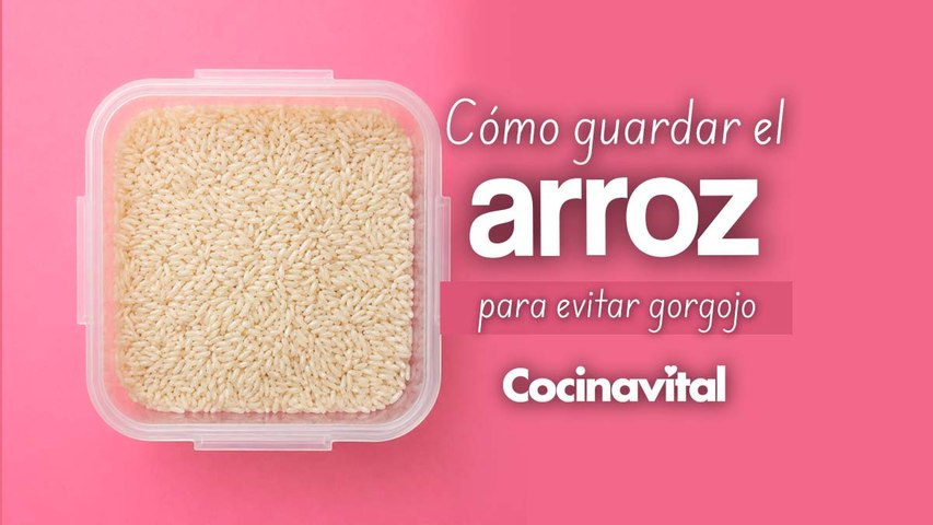 Cómo guardar el arroz para evitar gorgojos