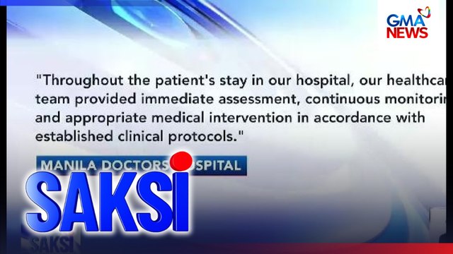 Manila Doctor's Hospital, nagbigay ng pahayag ukol sa isyu sa benepisyo ng PHilHealth | SONA