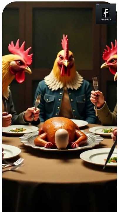 What If Chickens Turned the Tables 😂🍗🐔✨