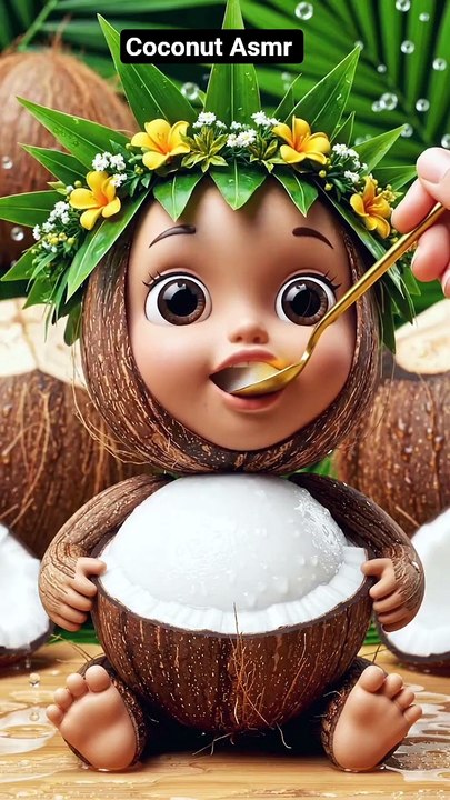 Coconut Eating Video