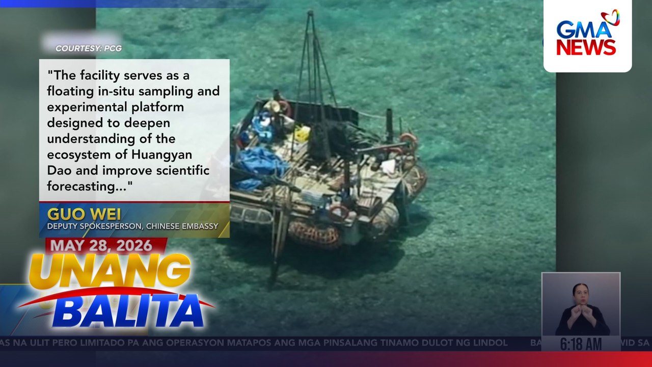 PCG - Floating platform sa Bajo de Masinloc, inalis na ng China | Unang Balita