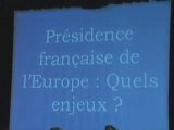 La présidence française de l'Union Européenne