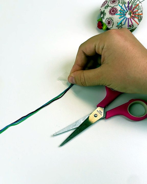Thread a needle with multiple threads the easy way