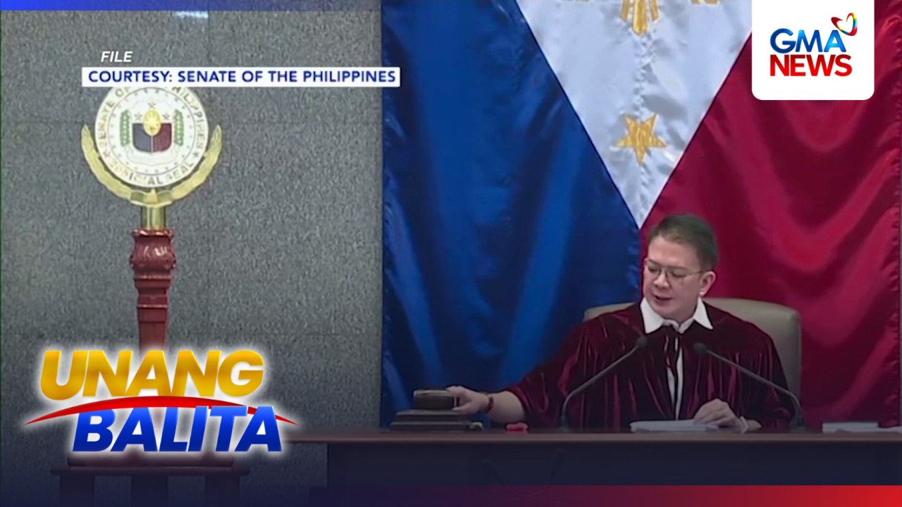 Sen. Escudero, iluluklok bilang presiding officer ng VPSD impeachment trial, ayon kay Sen. Lacson | Unang Balita