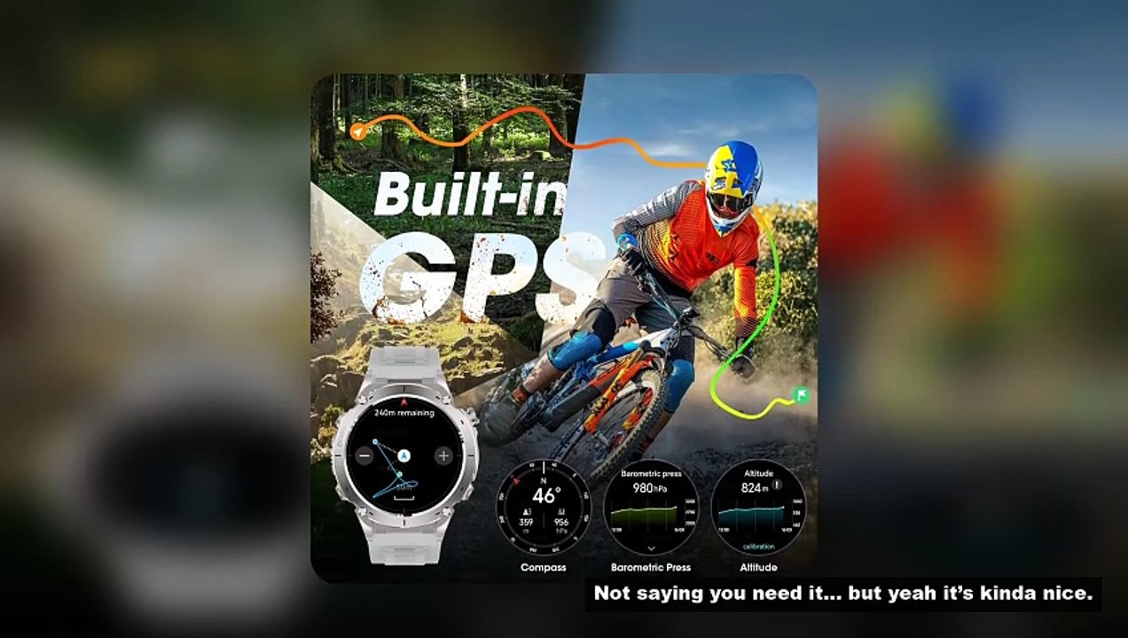2025 New genuine Stratos 4 GPS Smartwatch 1.43"AMOLED HD Screen Compass Barometric Altimeter Flashli