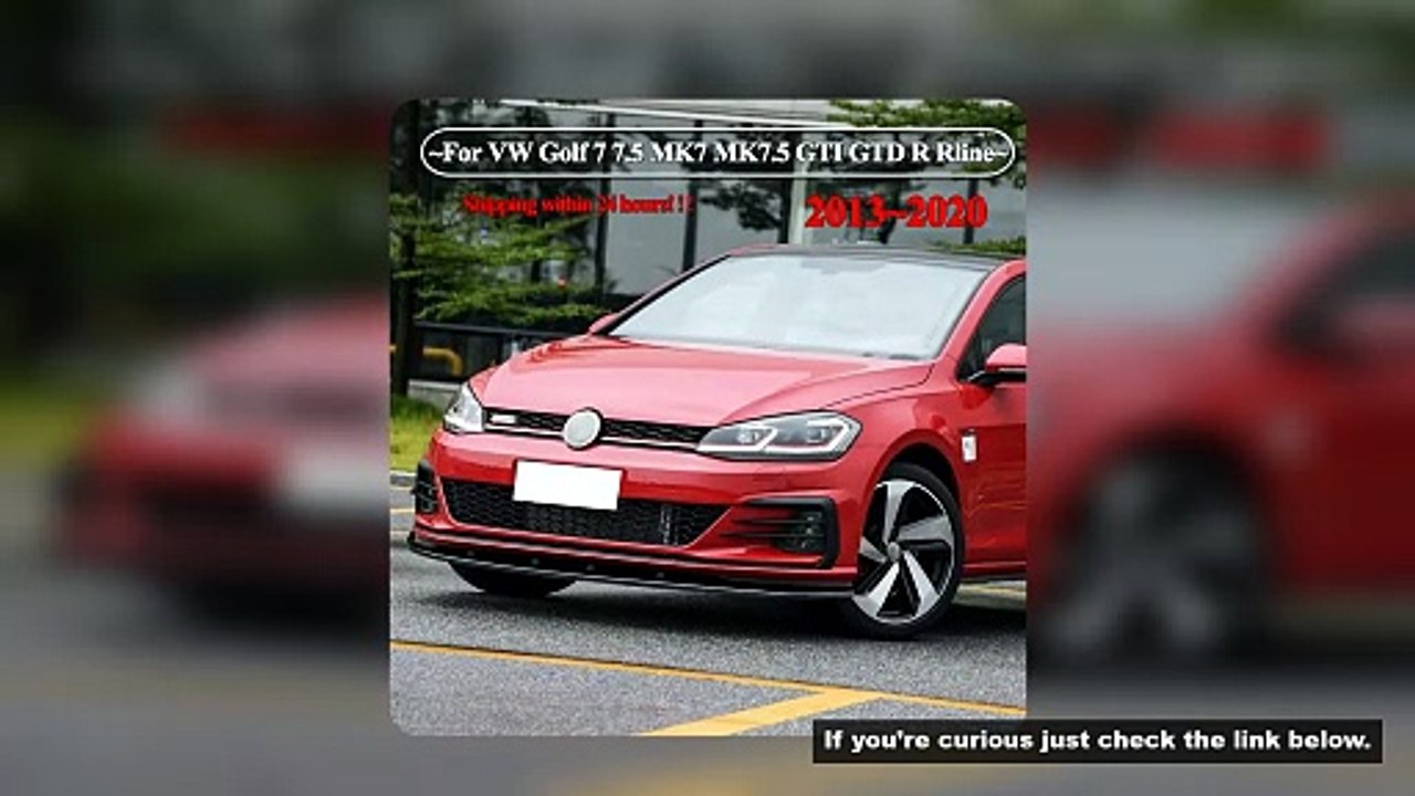 For VW Golf 7 7.5 MK7 MK7.5 GTI GTD R Rline 2013-2020 Car Front Bumper Lip Spoiler Splitter Diffuser