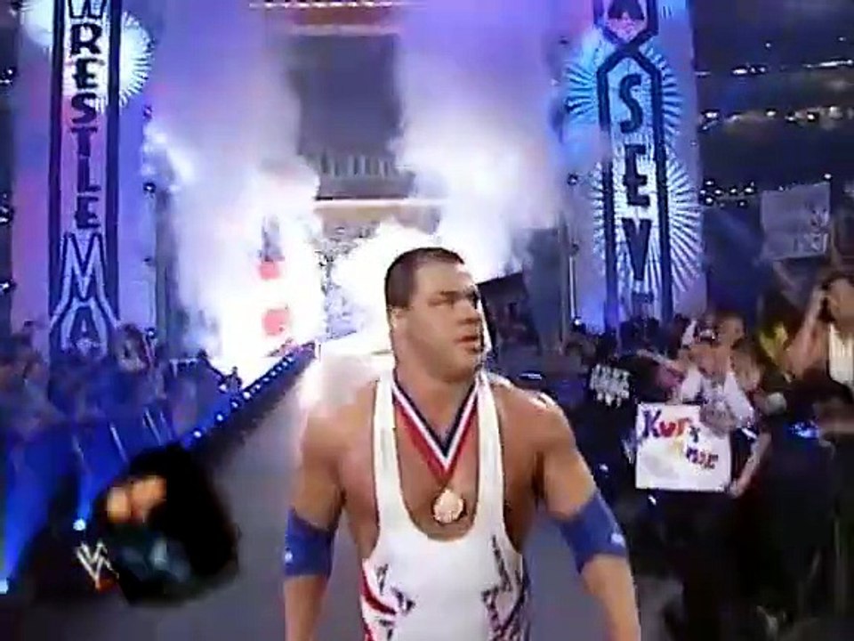 Kurt Angle vs Chris Benoit Wrestlemania 17  Español Latino