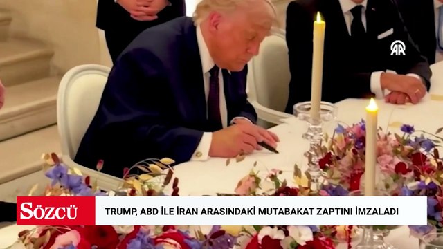 Trump, ABD ile İran arasındaki mutabakat zaptını imzaladı