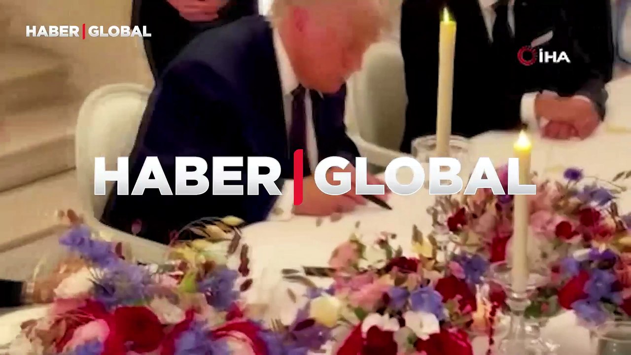 Beyaz Saray, Trump'ın İran anlaşmasını imzaladığı görüntüleri paylaştı! Macron da yanındaydı