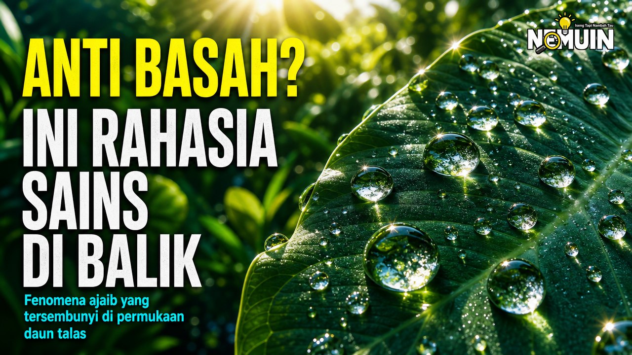 Kenapa Air Selalu Menggelinding di Atas Daun Talas Tanpa Membasahi Permukaannya