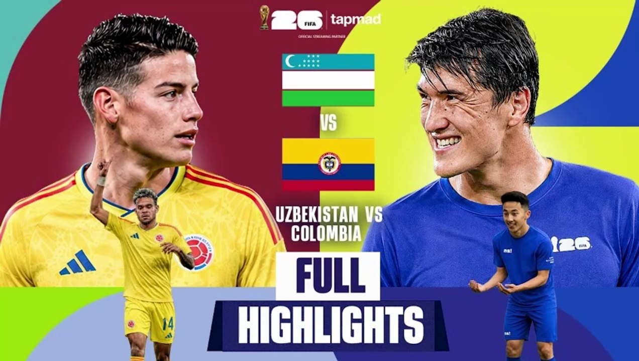 Uzbekistan vs Colombia | Full Highlights | FIFA World Cup 2026™ | tapmad | FIFA26