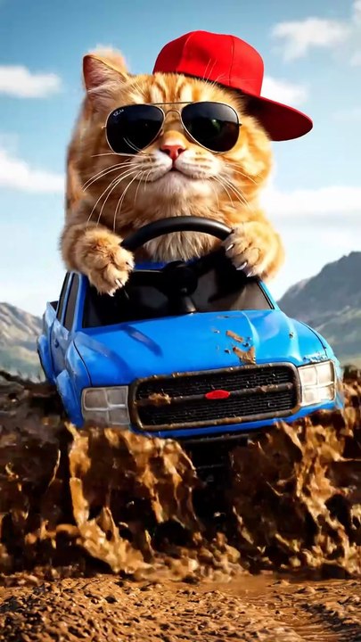 😺💥Monster Cat vs Mud Truck! Ultimate Off-Road Adventure 🚙💨