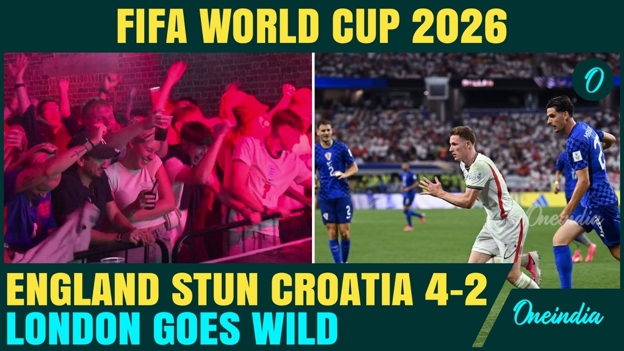 England Vs Croatia FIFA World Cup 2026: Fans WILDLY Celebrate England’s 4-2 Win in London