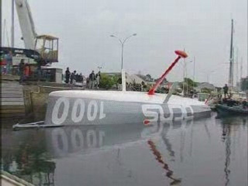 TEST RETOURNEMENT BATEAU DCNS MARC THIERCELIN VENDEE GLOBE