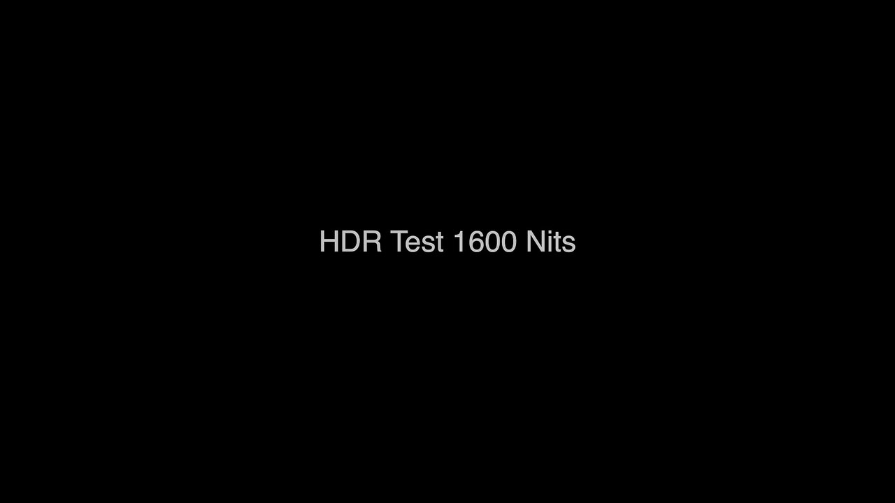 HDR Test 1600 nits