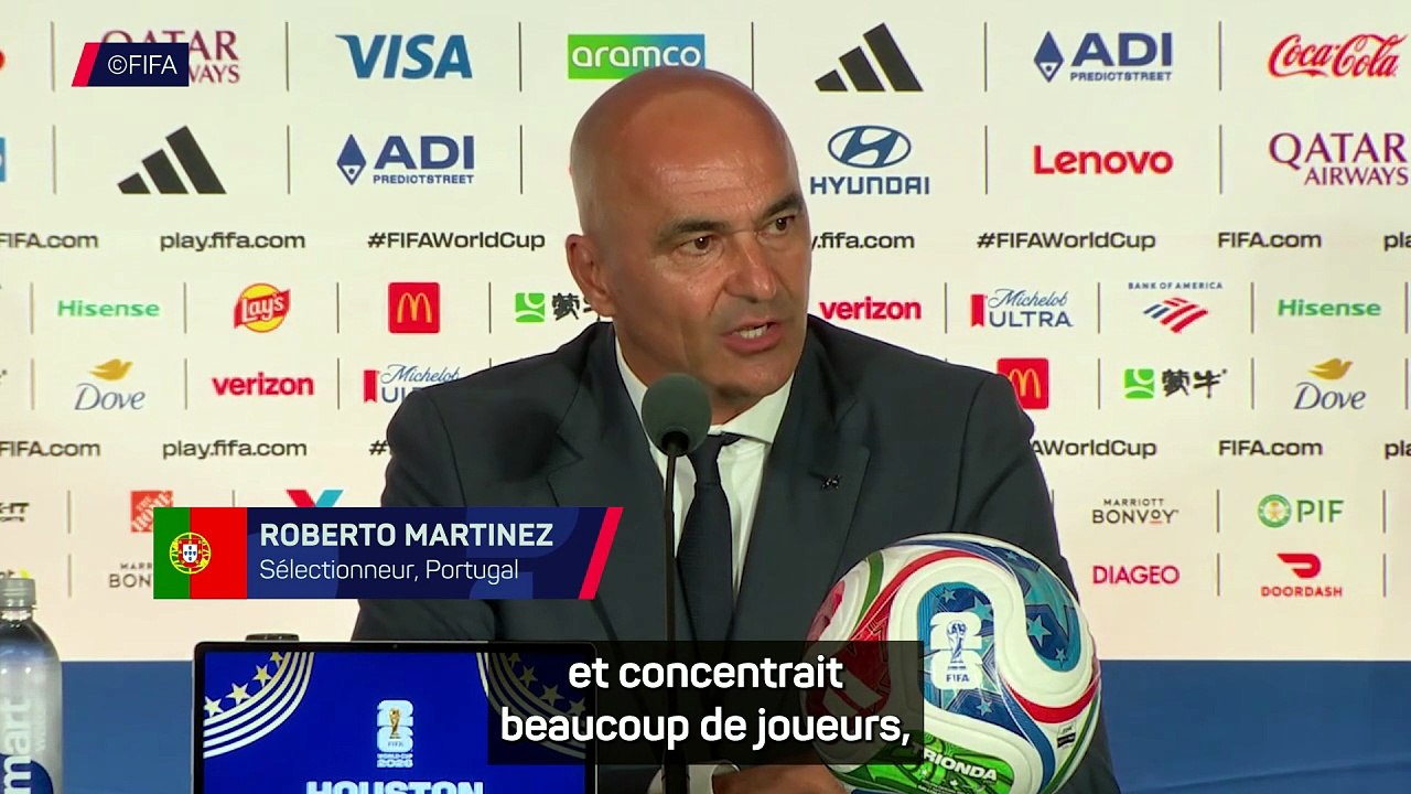 Martinez défend son choix d'avoir laissé Cristiano Ronaldo sur le terrain