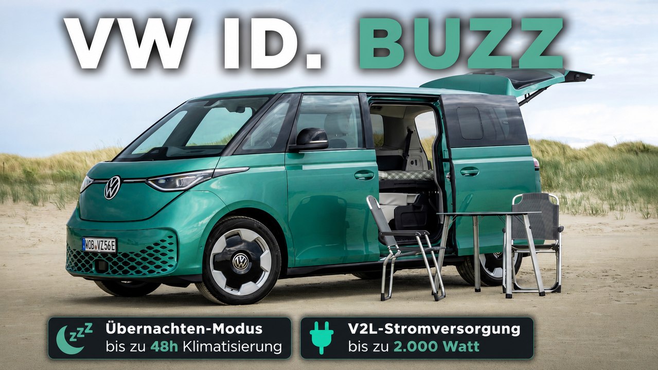 VW ID. Buzz Gute-Nacht-Paket macht Camping noch einfacher