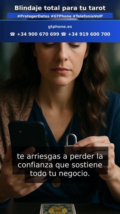 Centralita tarot segura: datos y RGPD sin riesgos (en 1 minuto)