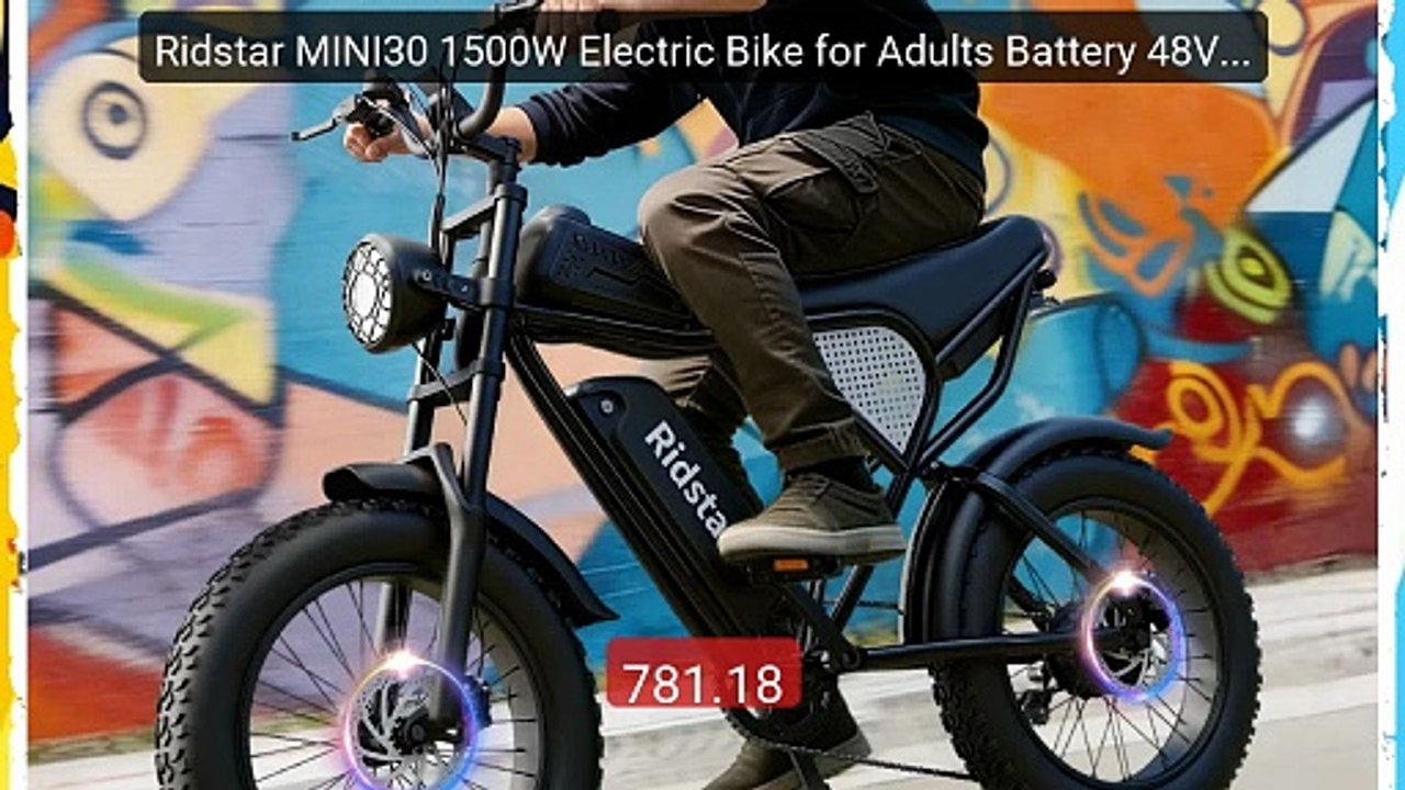 Ridstar MINI30 1500W Electric Bike for Adults Battery 48V 15.6AH E... -- Best Deal 2026 | Shop Now!