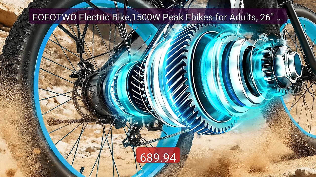 EOEOTWO Electric Bike,1500W Peak Ebikes for Adu...
