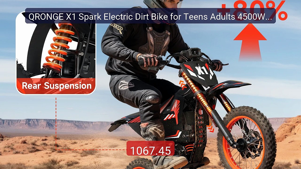 QRONGE X1 Spark Electric Dirt Bike for Teens Adults 4500W Pea... -- Amazing Value 2026 | Must Have!