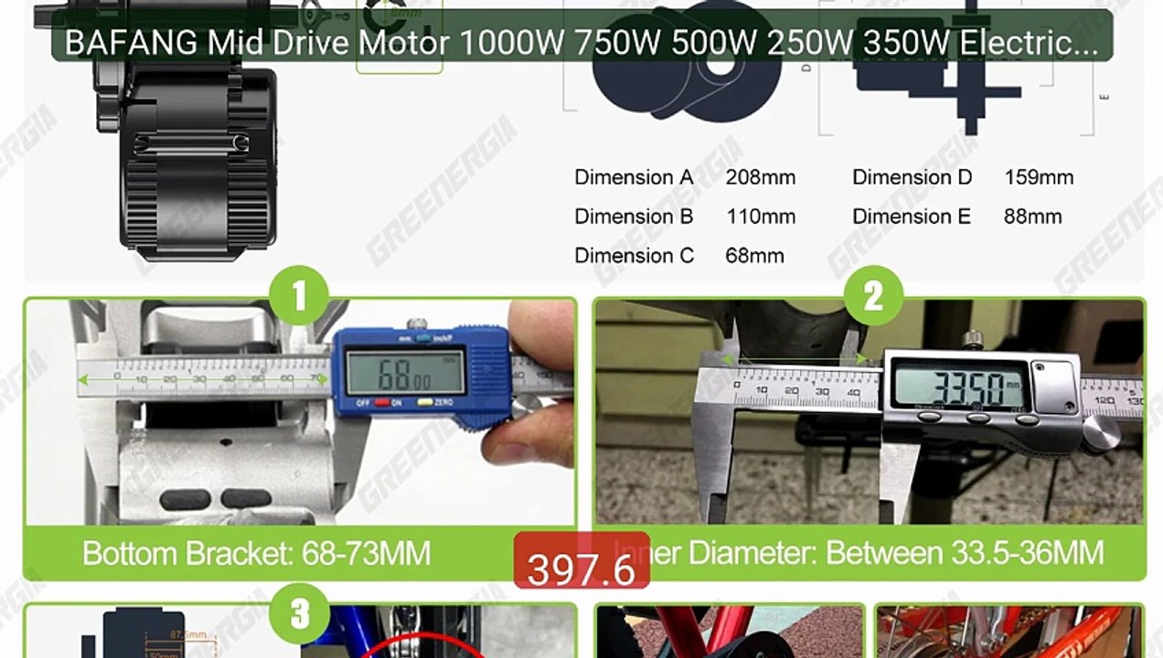 BAFANG Mid Drive Motor 1000W 750W 500W 250W 350W Electric Bik... -- Amazing Value 2026 | Must Have!