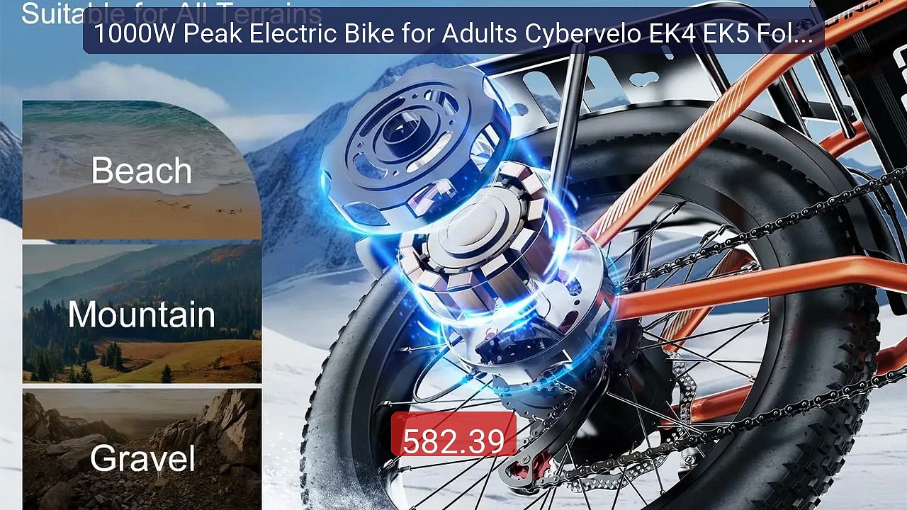 1000W Peak Electric Bike for Adults Cybervelo EK4 EK5 Foldable... -- Hot Deal 2026 | Limited Offer!