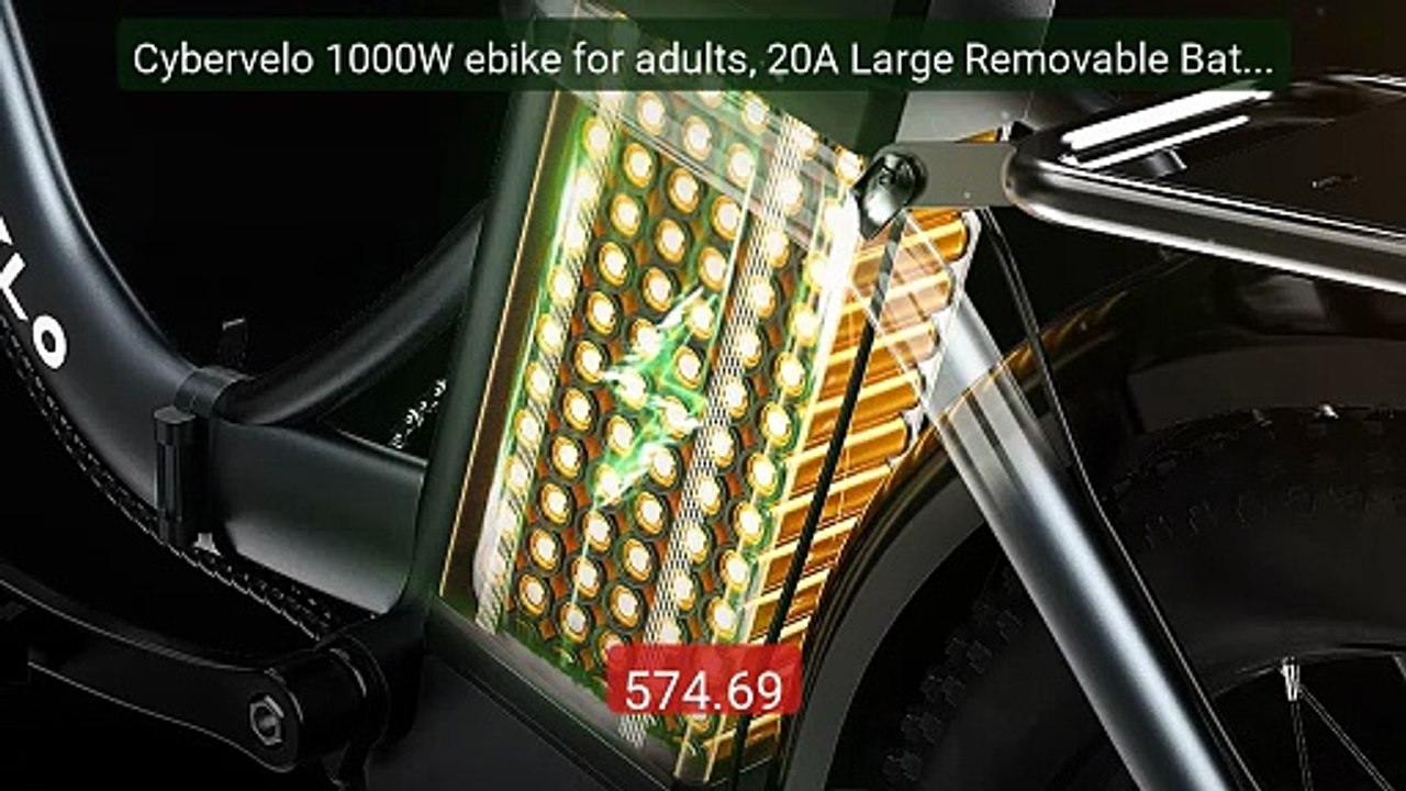 Cybervelo 1000W ebike for adults, 20A Large Removable Battery... -- Amazing Value 2026 | Must Have!