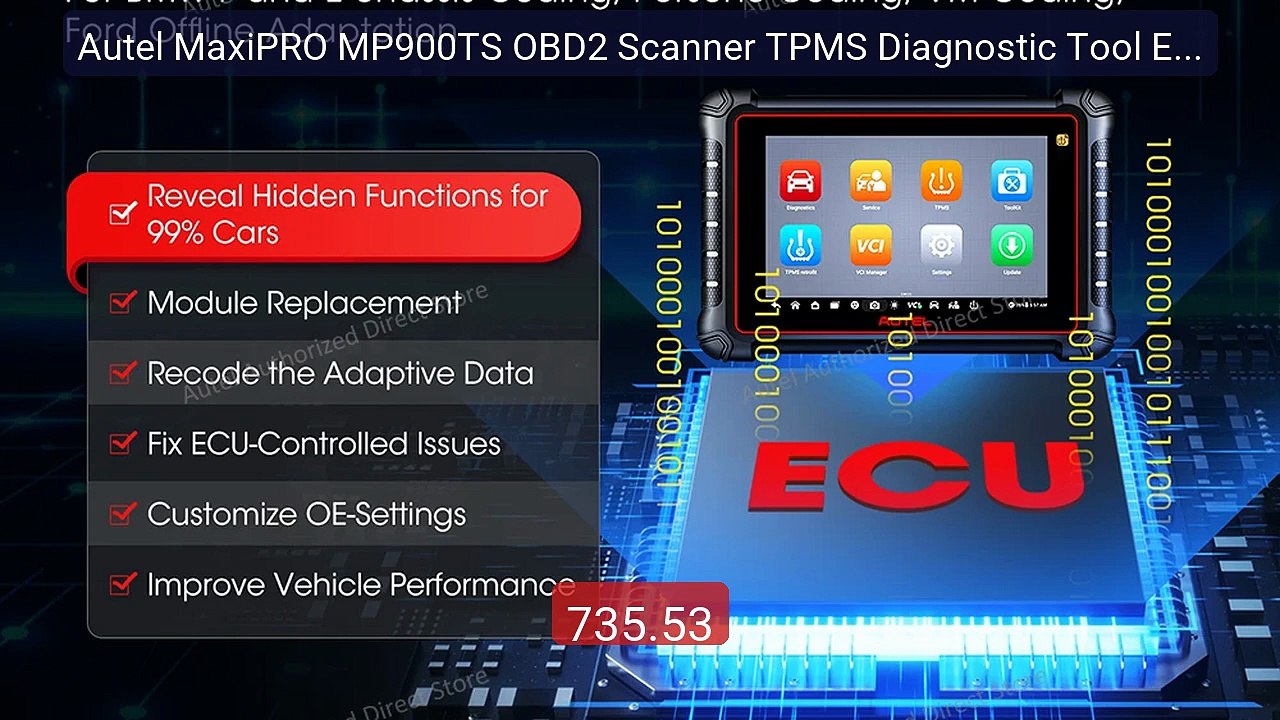 Autel MaxiPRO MP900TS OBD2 Scanner TPMS Diagnostic Tool ECU Coding... -- Best Deal 2026 | Shop Now!