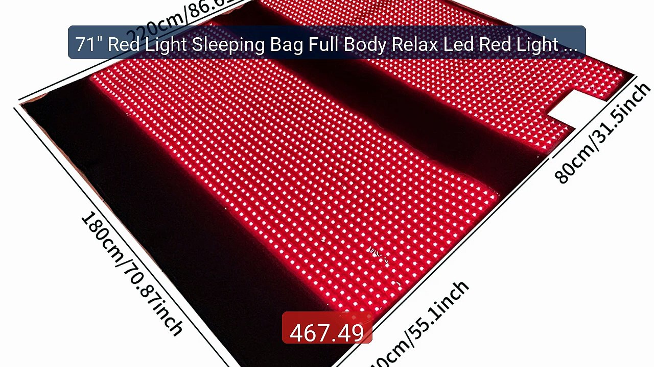 71" Red Light Sleeping Bag Full Body Relax Led Red Light Blank... -- Hot Deal 2026 | Limited Offer!