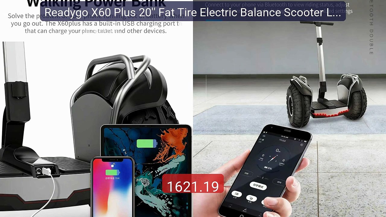 Readygo X60 Plus 20'' Fat Tire Electric Balance Scooter Long Range... -- Best Deal 2026 | Shop Now!