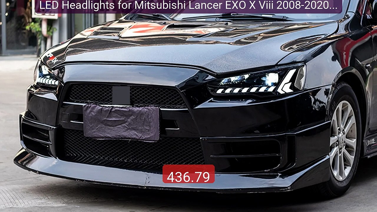 LED Headlights for Mitsubishi Lancer EXO X Viii 2008-2020 Rall... -- Best Buy 2026 | Great Quality!