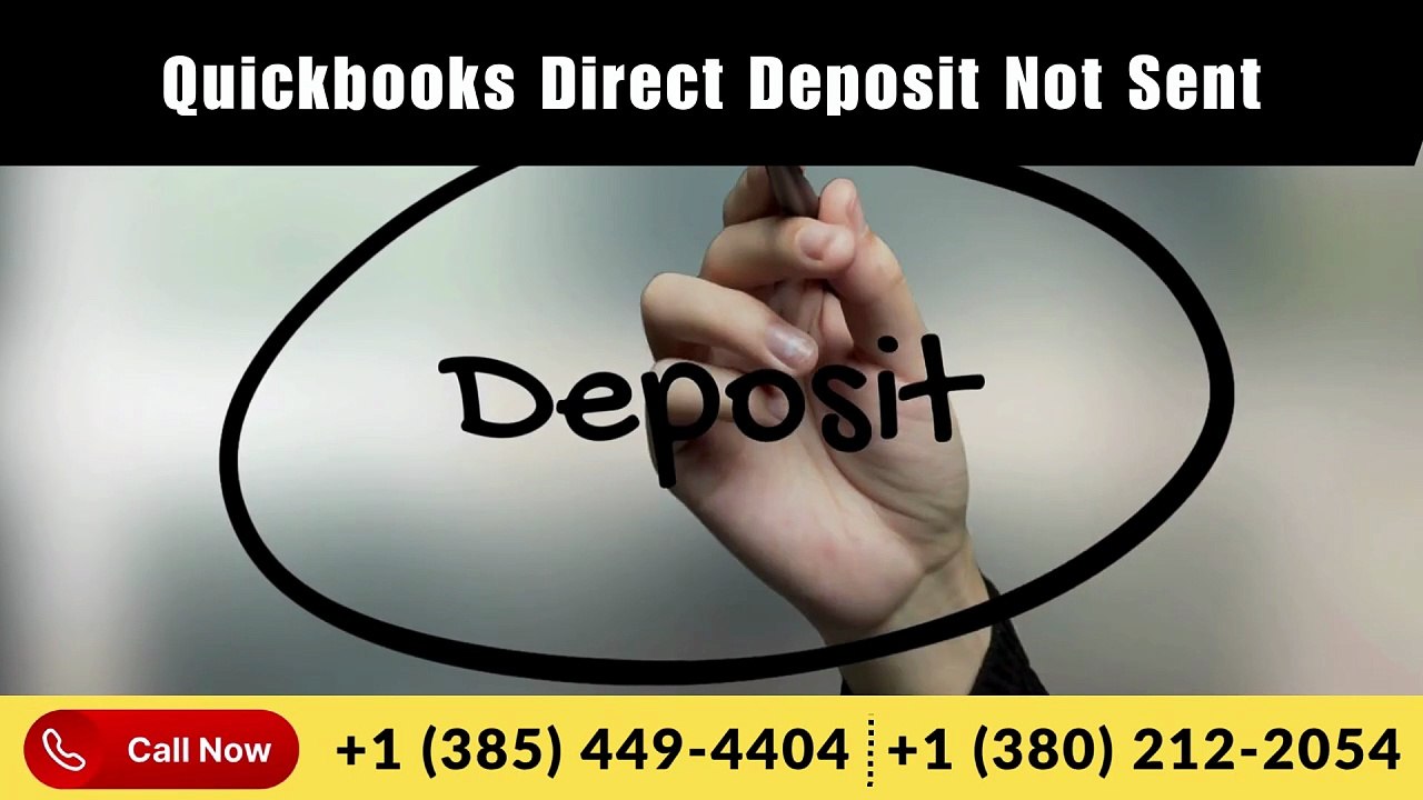 QuickBooks direct deposit not sent