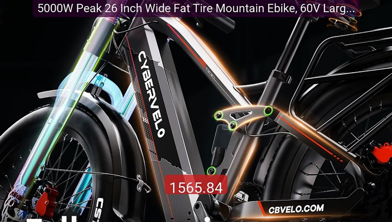 5000W Peak 26 Inch Wide Fat Tire Mountain Ebike, 60V Large ... -- Top Pick 2026 | Unbeatable Price!