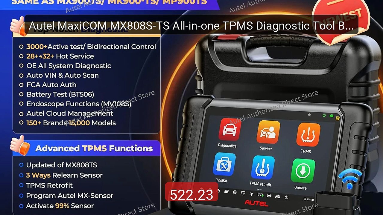 Autel MaxiCOM MX808S-TS All-in-one TPMS Diagnostic Tool Bidirection... -- Top Rated 2026 | Buy Now!