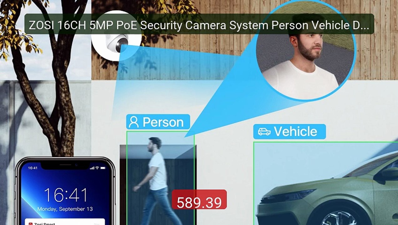 ZOSI 16CH 5MP PoE Security Camera System Person Vehicle Detection 4... -- Top Rated 2026 | Buy Now!