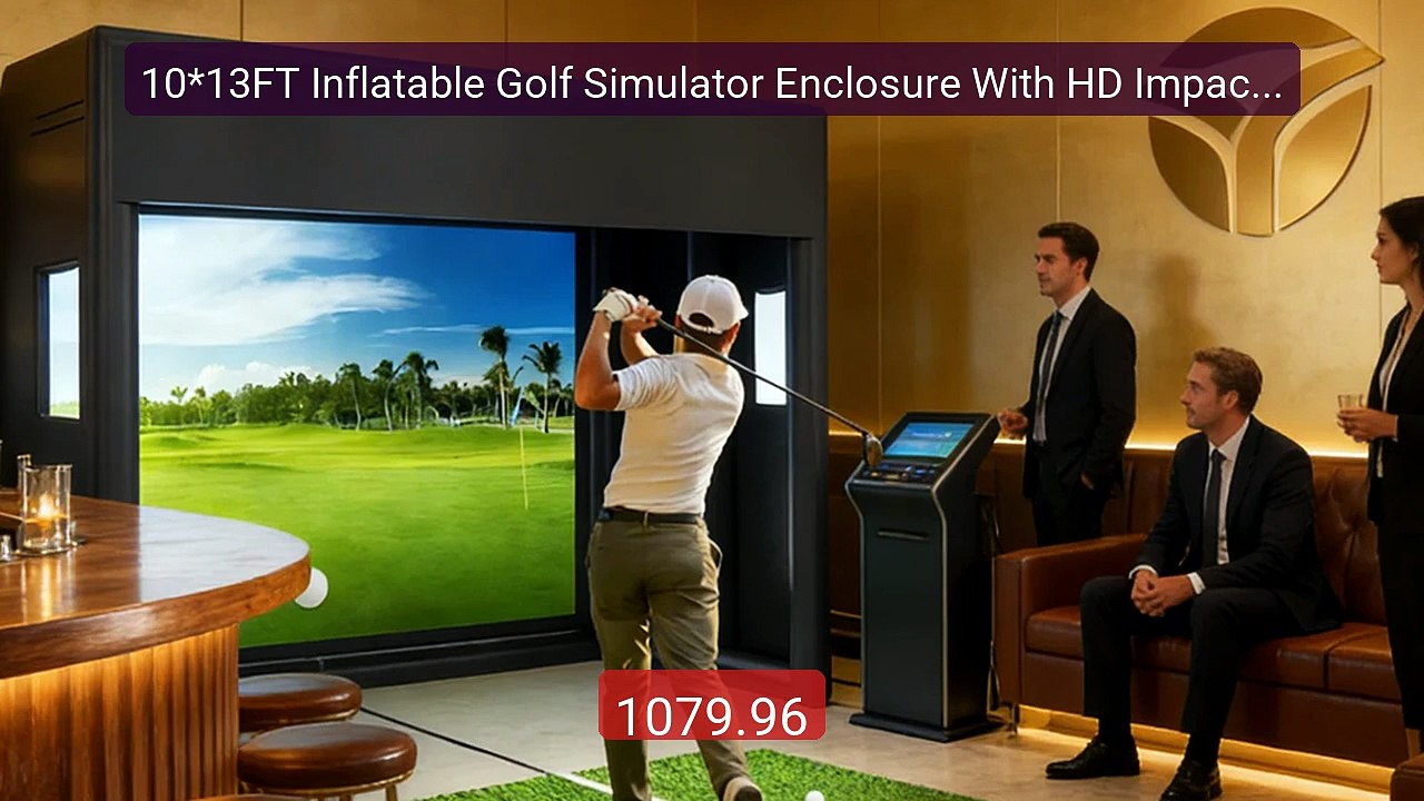 10*13FT Inflatable Golf Simulator Enclosure With HD Impact Screen ... -- Best Deal 2026 | Shop Now!