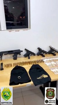 BPFRON prende cinco pessoas e apreende armas, munições e drogas em operação integrada em Foz do Iguaçu