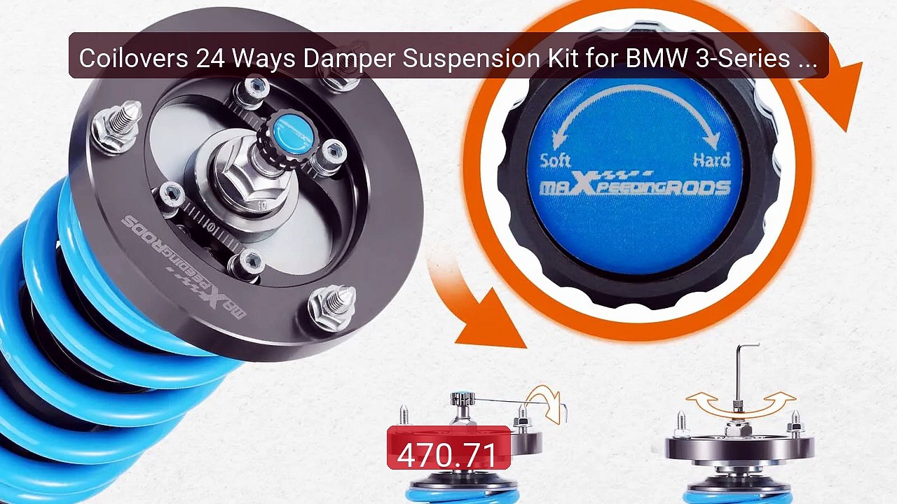 Coilovers 24 Ways Damper Suspension Kit for BMW 3-Series E90 E91 E9... -- Top Rated 2026 | Buy Now!