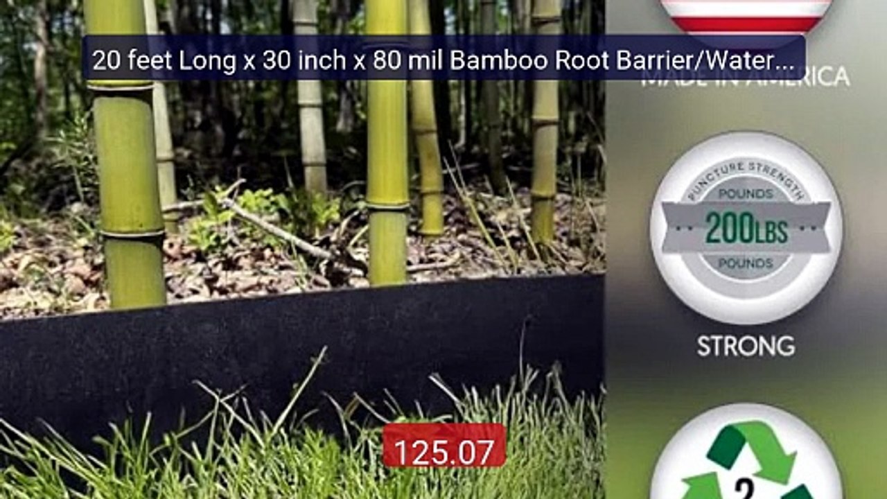 20 feet Long x 30 inch x 80 mil Bamboo Root Barrier/Water Barr... -- Hot Deal 2026 | Limited Offer!