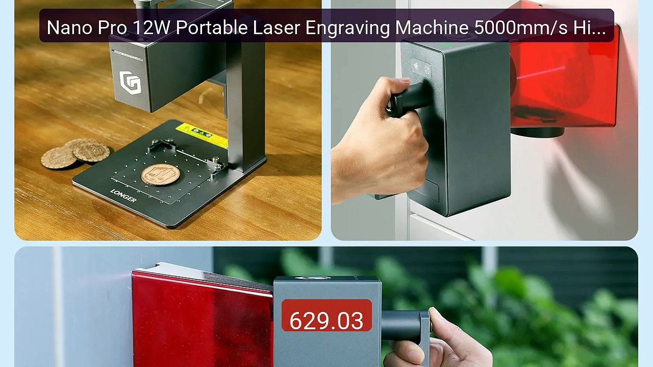 Nano Pro 12W Portable Laser Engraving Machine 5000mm/s High Precis... -- Best Deal 2026 | Shop Now!