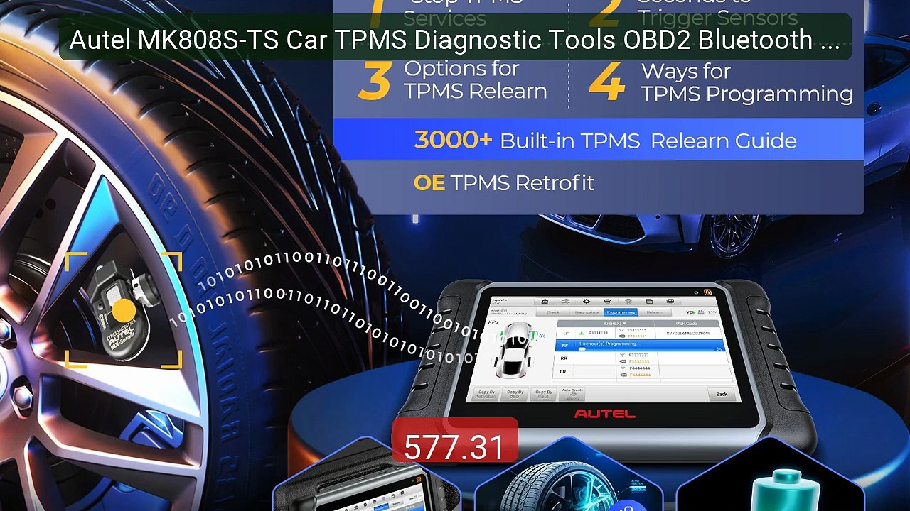 Autel MK808S-TS Car TPMS Diagnostic Tools OBD2 Bluetooth Sc... -- Top Pick 2026 | Unbeatable Price!