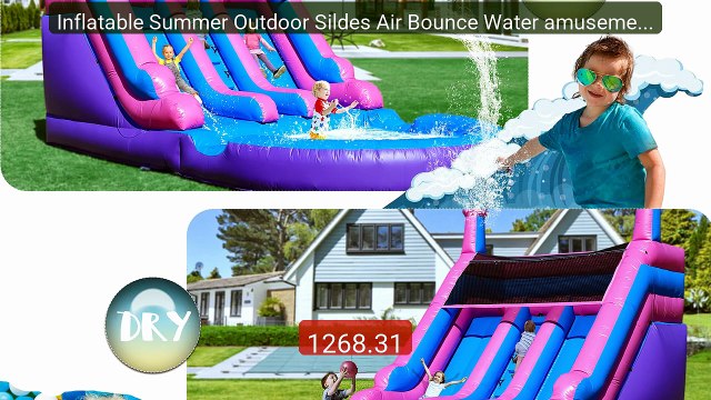 Inflatable Summer Outdoor Sildes Air Bounce Water amusement Play Eq... Top Rated 2026 | Buy Now!