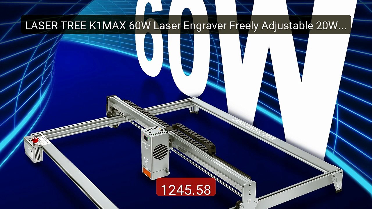 LASER TREE K1MAX 60W Laser Engraver Freely Adjustable 20W/40W 60W P... -- Top Rated 2026 | Buy Now!
