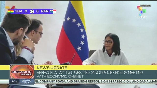 Venezuela | Acting pres. Delcy Rodríguez holds meeting with economic cabinet